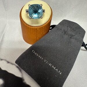 David Yurman Blue Topaz Ring size 9